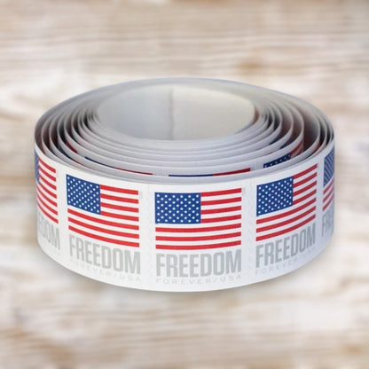 U.S. Flag Forever Stamps Bulk Pack – 25,000 Stamps / 250 Rolls – Multiple Years Available