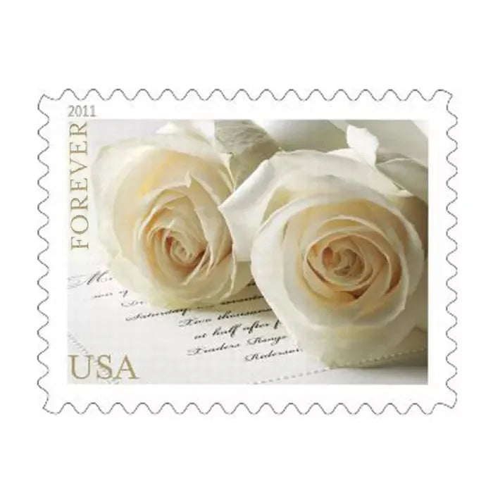 Wedding Roses 2011 Forever Postage Stamps, Adhesive Sheet
