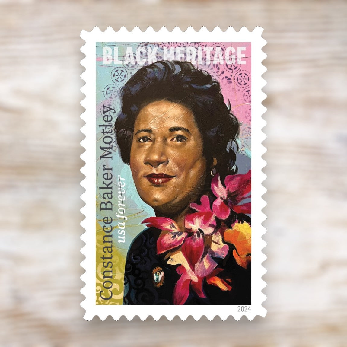 Black Heritage: Constance Baker Motley 2024 Forever Postage Stamps Self-Adhesive Sheet for Commemorative Mail