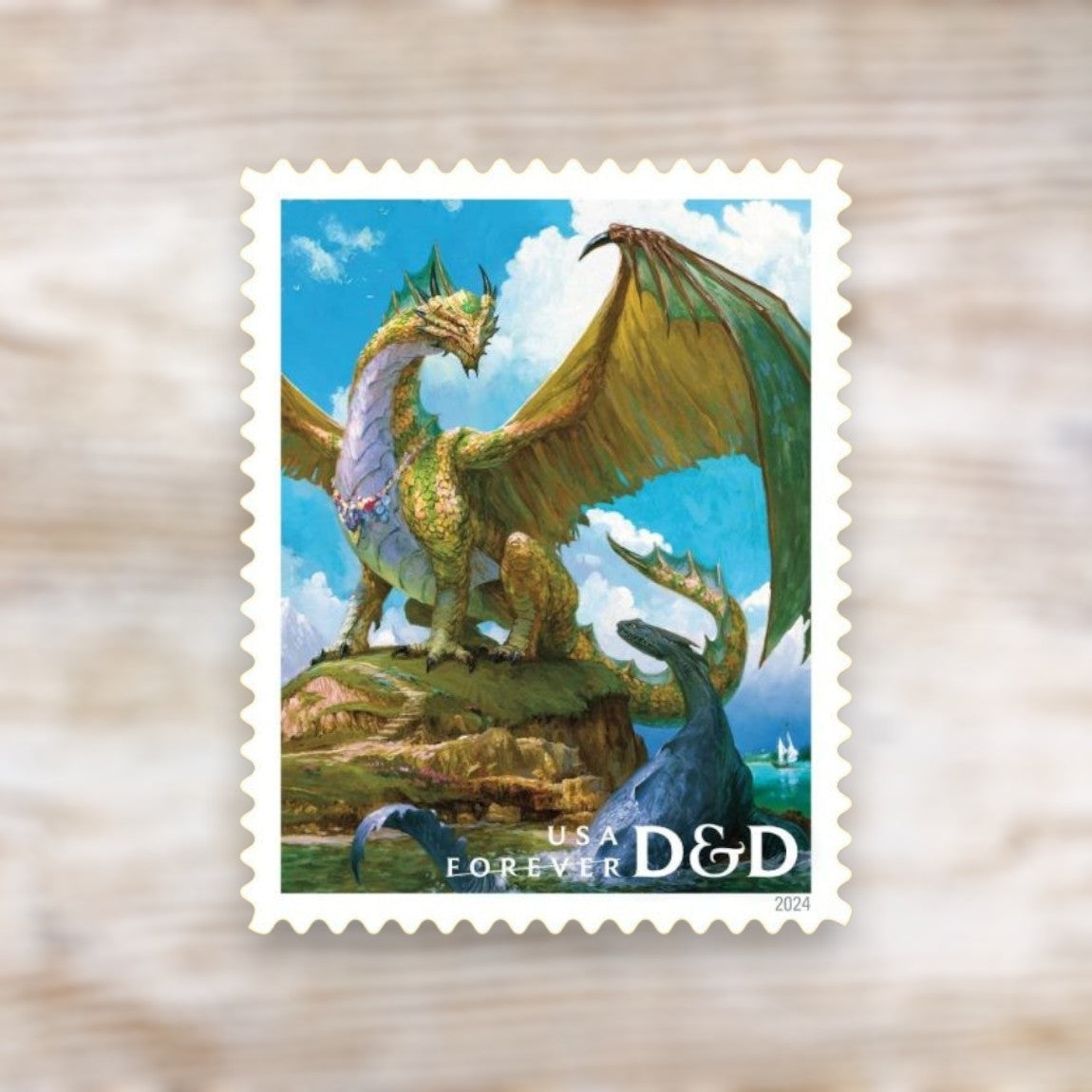 Dungeons & Dragons 2024 Forever Postage Stamps Self-Adhesive Sheet for Commemorative Mail