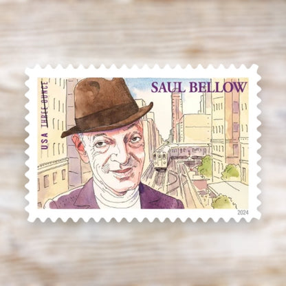 Saul Bellow 2024 Three-Ounce Postage Stamps Self-Adhesive Sheet for Heavier Letters