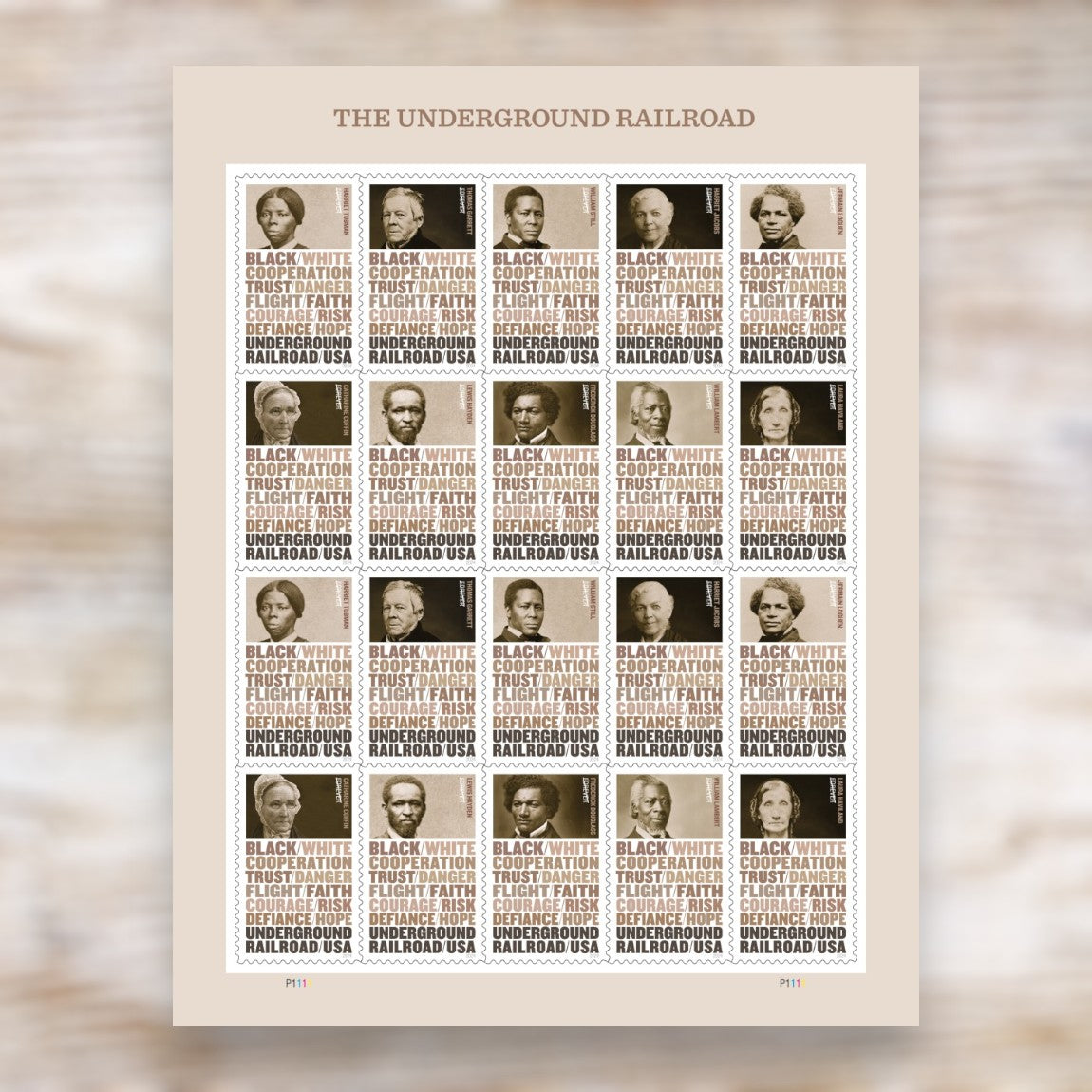 The Underground Railroad 2024 Forever Postage Stamps Self-Adhesive Sheet for Commemorative Mail