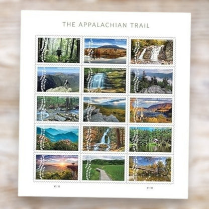 The Appalachian Trail 2025 Forever Postage Stamps Self-Adhesive Sheet for Commemorative Mail