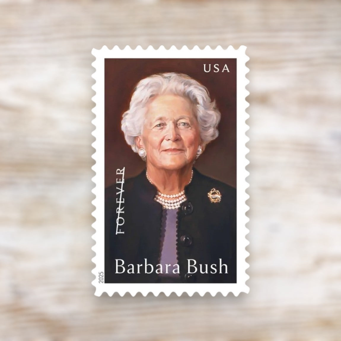 Barbara Bush 2025 Forever Postage Stamps Self-Adhesive Sheet for Commemorative Mail