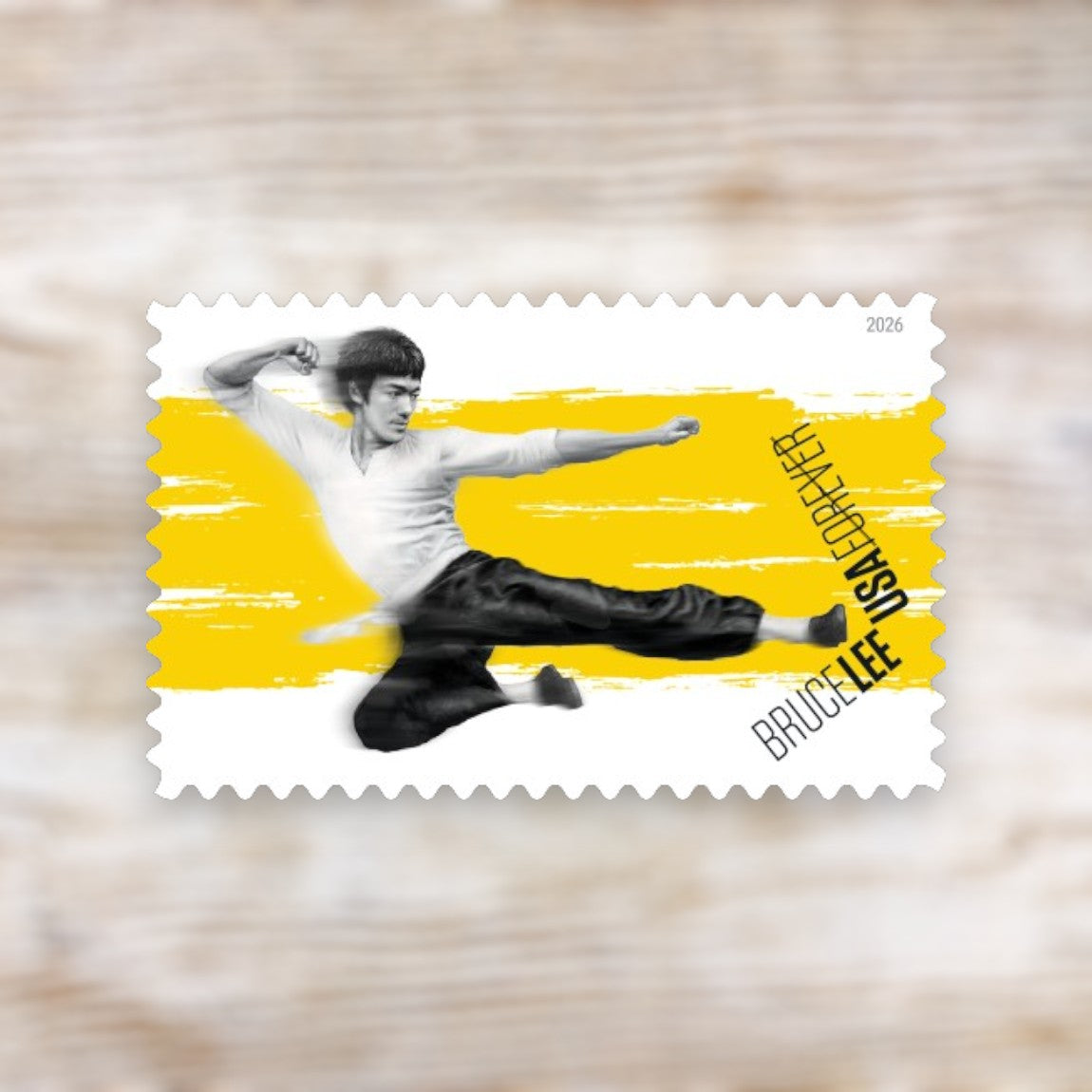 Bruce Lee 2026 Forever Postage Stamps Self-Adhesive Sheet for Commemorative Mail