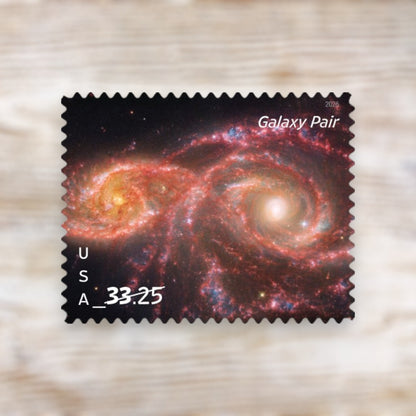 Galaxy Pair 2026 $33.25 Priority Mail Express Postage Stamps Self-Adhesive Sheet