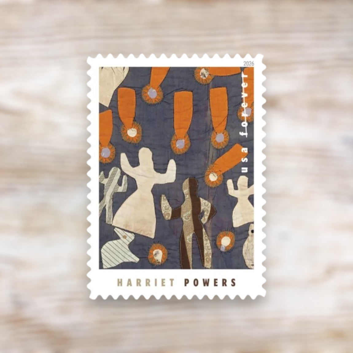 Harriet Powers 2026 Forever Postage Stamps Self-Adhesive Sheet for Commemorative Mail