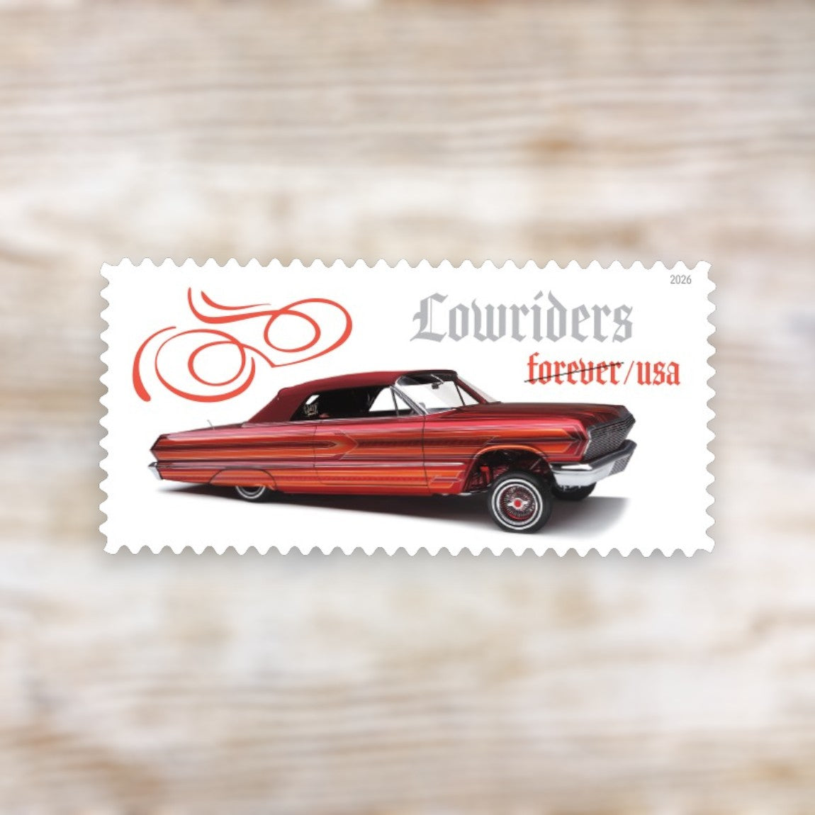 Lowriders 2026 Forever Postage Stamps Self-Adhesive Sheet for Commemorative Mail