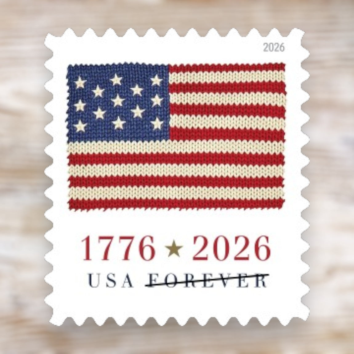 U.S. Flag 2026 Forever Postage Stamps Self-Adhesive Booklet for Everyday and Patriotic Mail