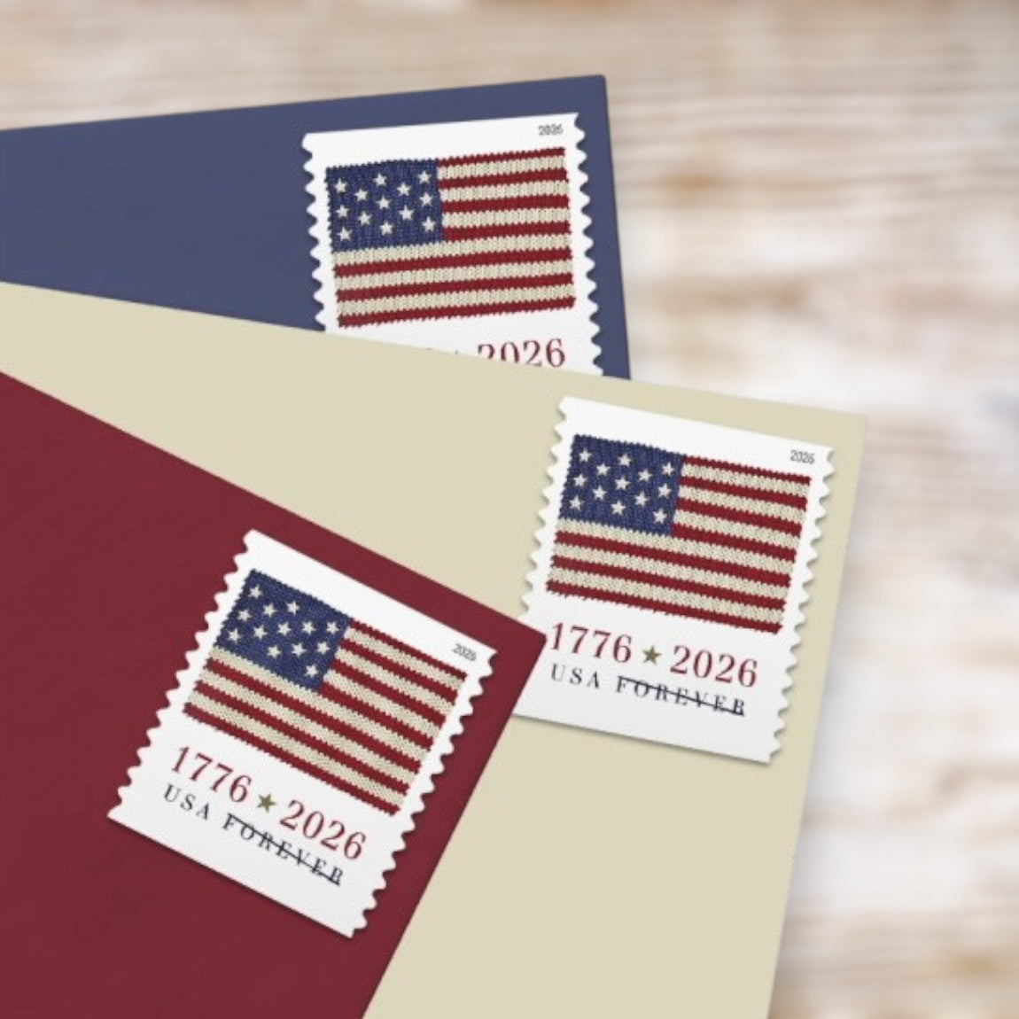 U.S. Flag 2026 Forever Postage Stamps Self-Adhesive Booklet for Everyday and Patriotic Mail