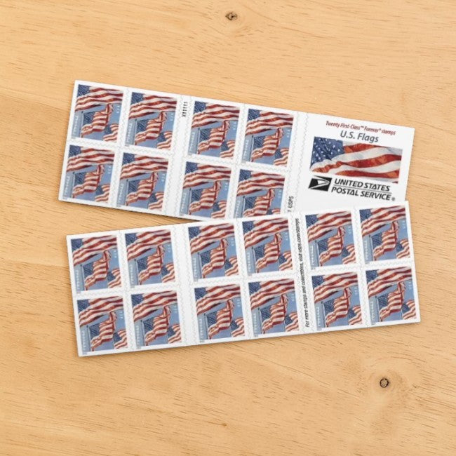 U.S. Flag 2022 Forever Postage Stamps Adhesive Booklet