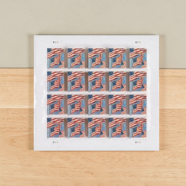 U.S. Flag 2022 Forever Postage Stamps Adhesive Sheet