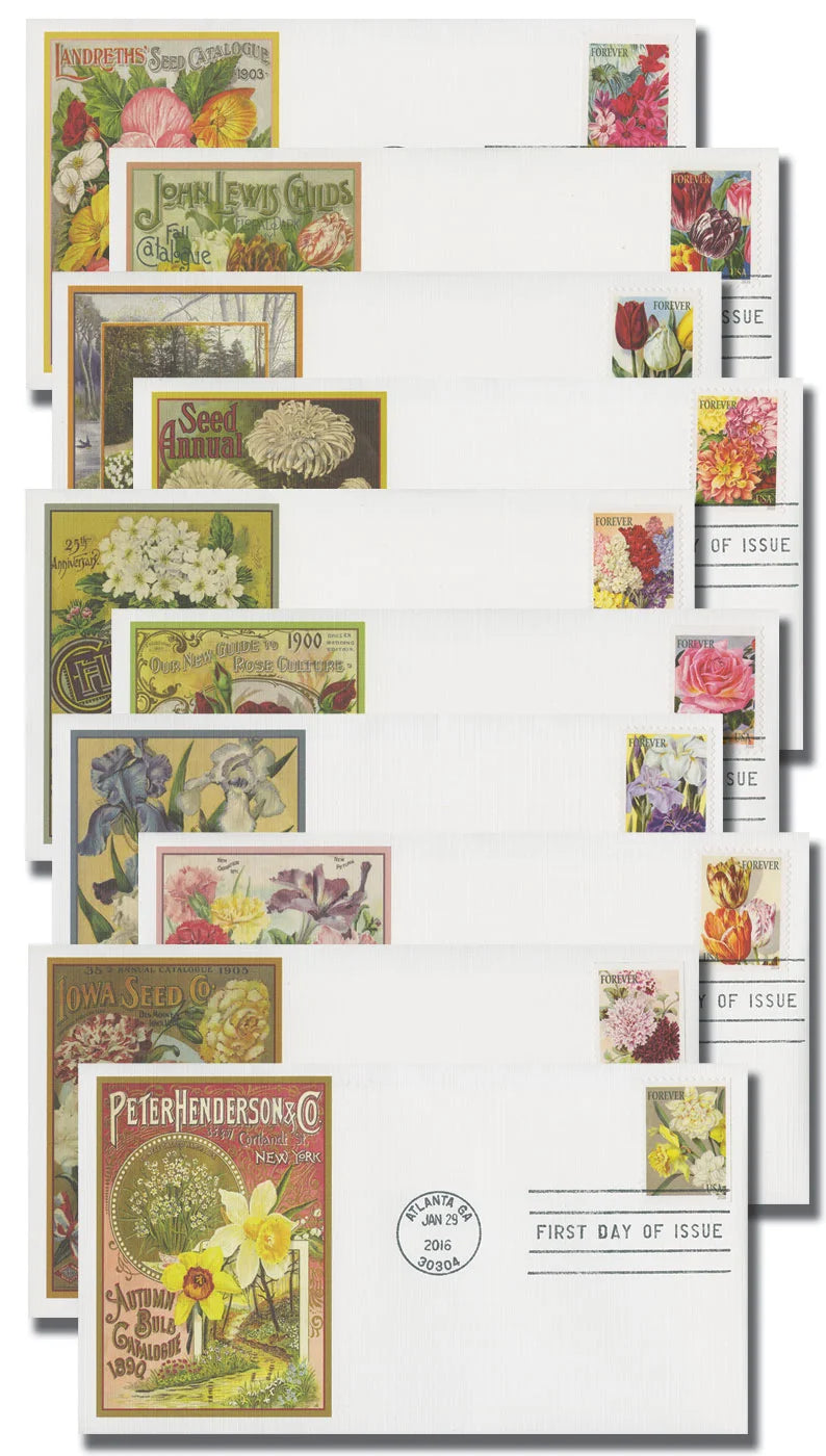 Botanical Art 2016 Forever Postage Stamps Adhesive Booklet