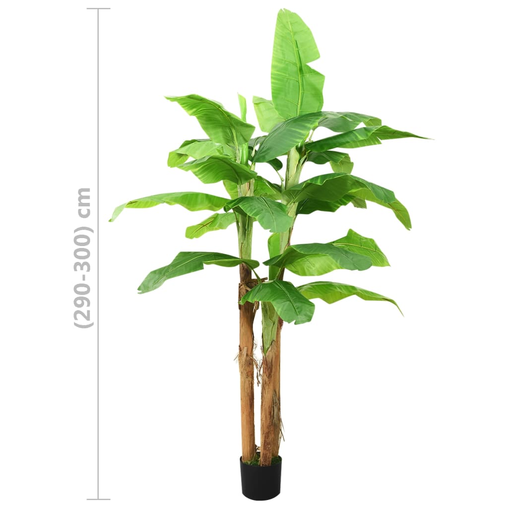 Artificial Banana Tree 118" Faux Indoor Plant with Pot - Decor Akil
