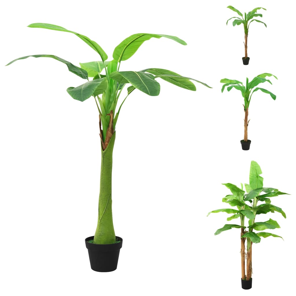 Artificial Banana Tree 118" Faux Indoor Plant with Pot - Decor Akil