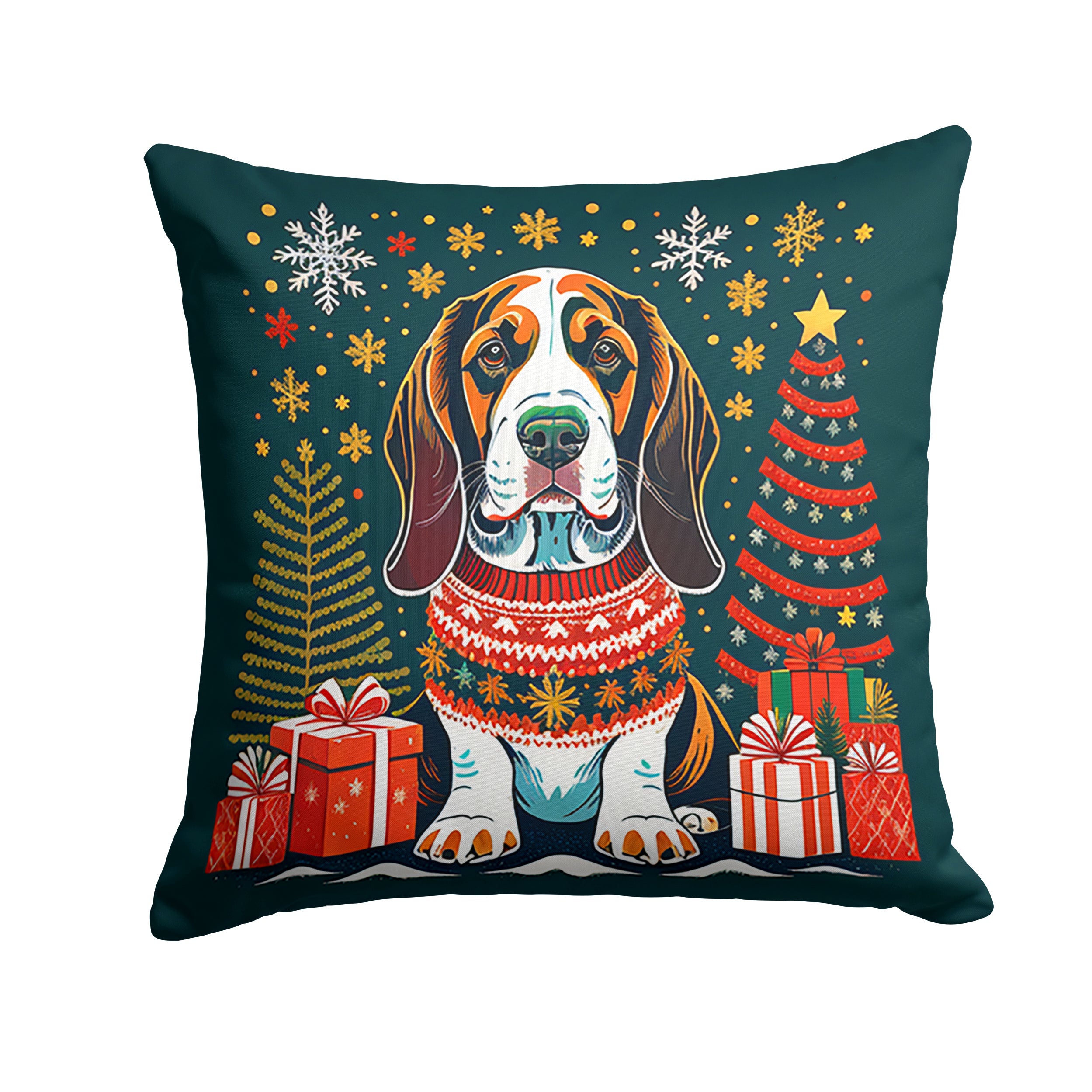 Christmas Throw Pillow 14x14 Outdoor Decorative - Decor Akil