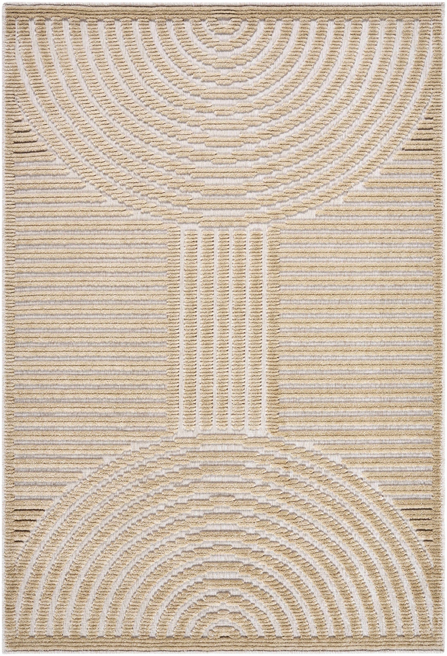 Deron Beige Washable Area Rug Contemporary Medium Pile - Decor Akil