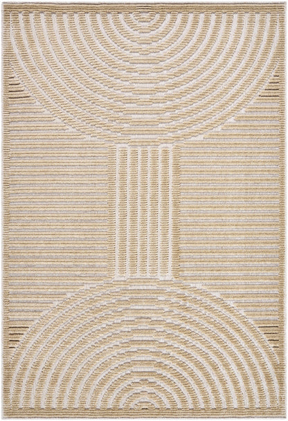 Deron Beige Washable Area Rug Contemporary Medium Pile - Decor Akil