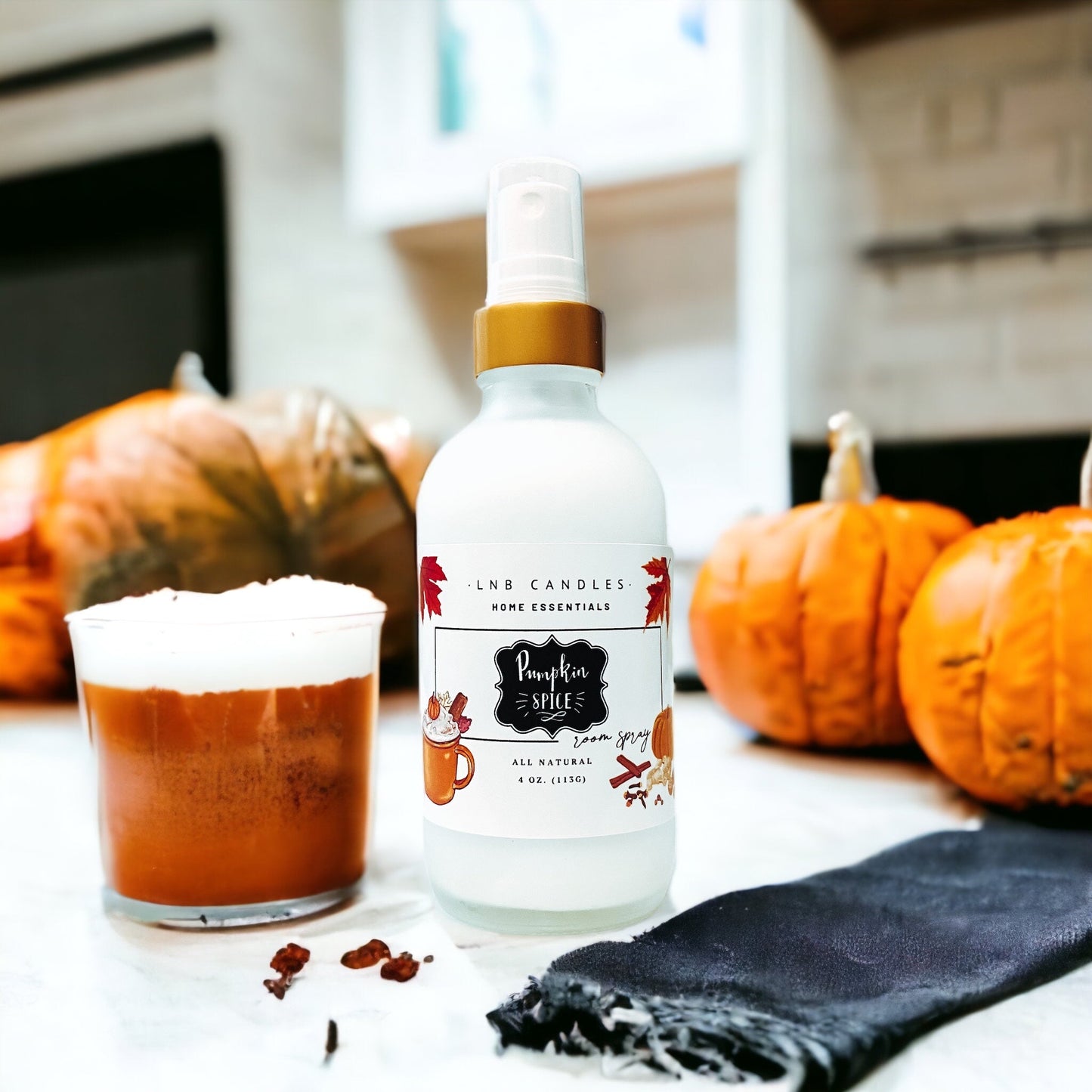 Pumpkin Spice Room Spray – Cozy Fall Home Fragrance - Decor Akil