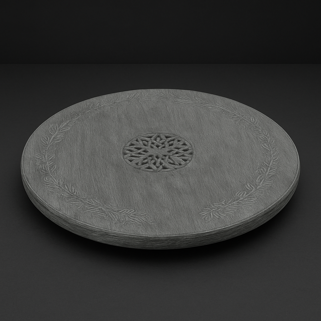 Sustainable Mango Wood Lazy Susan Serving Tray - Decor Akil