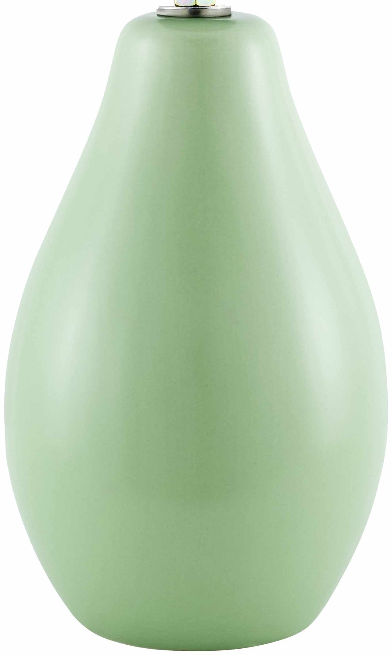 White Ceramic Table Lamp with Linen Shade - Decor Akil