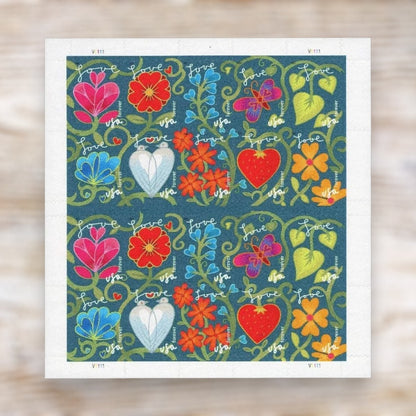 Garden Love 2011 Forever Postage Stamps Self-Adhesive Sheet for Wedding Invitations