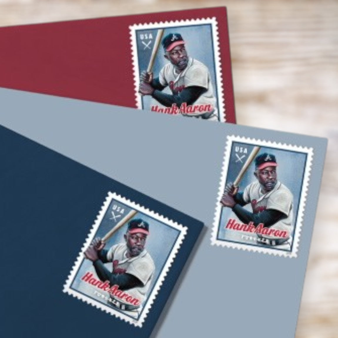 Hank Aaron Stamps 2024 Forever Postage Stamps Adhesive Sheet for Everyday Email